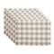 DII® Heavyweight Check Fringed Cotton Placemats, 6ct.